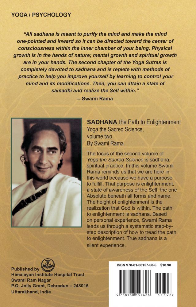 Sadhana: The Path to Enlightenment Yoga and Sacred Science volume two - Ebook